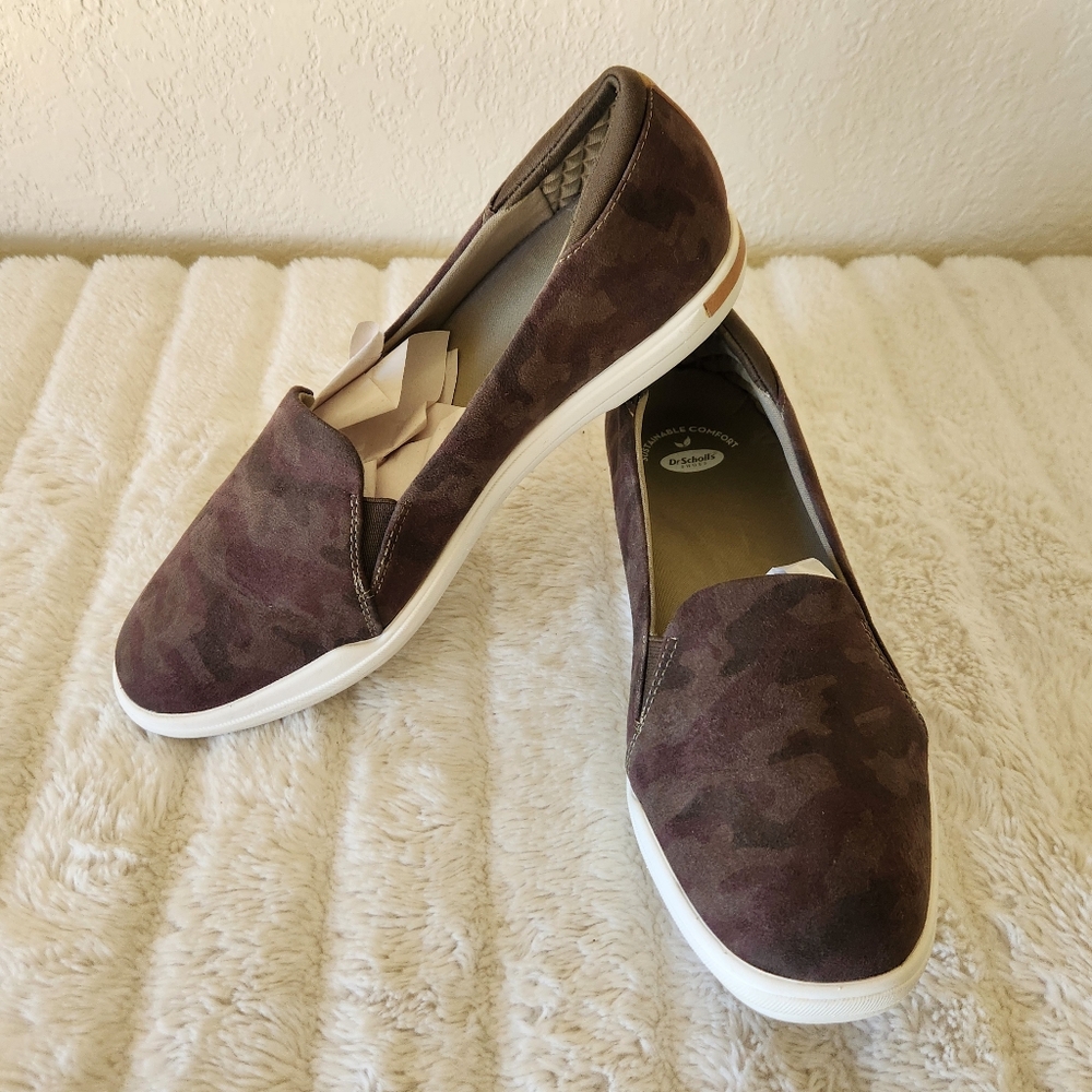 Dr. Scholl's Comfort Women's Rise Up Slip On Loafer Olive Camo Size 9